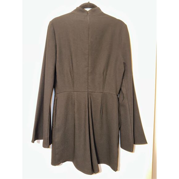 Altar’d State Medium Black Bell Long Sleeve Cutout Womens Romper EUC - Picture 2 of 13
